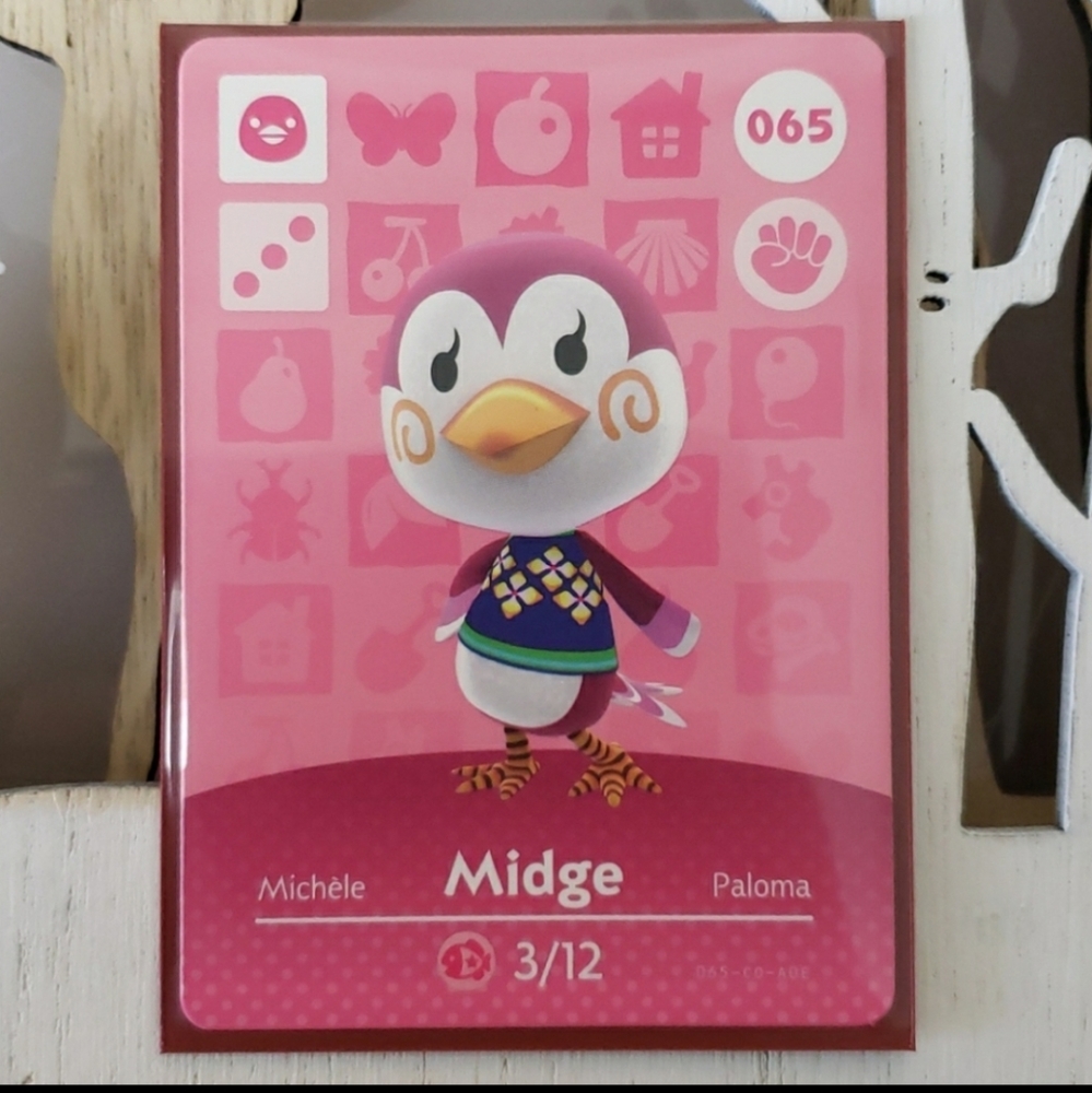 Genuine Animal Crossing amiibo card 065 Midge